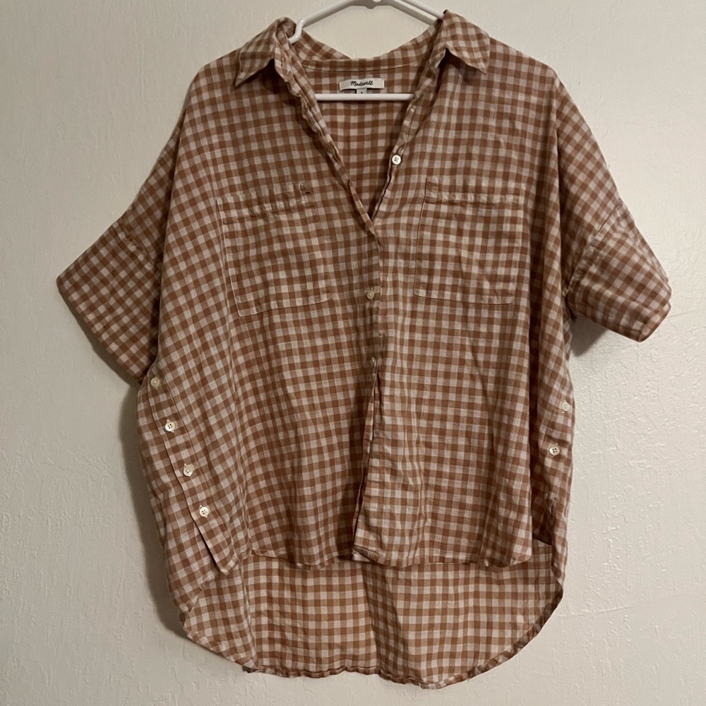 Brown Checkered Men Shirt